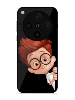 Smart Boy Cartoon Glossy Metal Phone Cover for Oppo Find X8 Pro