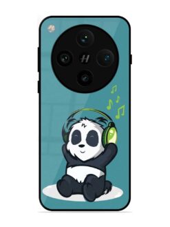Music Panda Glossy Metal Phone Cover for Oppo Find X8 Pro