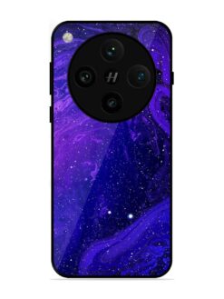 Galaxy Acrylic Abstract Art Glossy Metal Phone Cover for Oppo Find X8 Pro