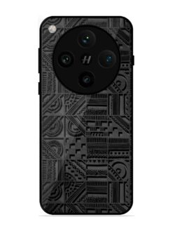 Seamless Pattern Glossy Metal Phone Cover for Oppo Find X8 Pro