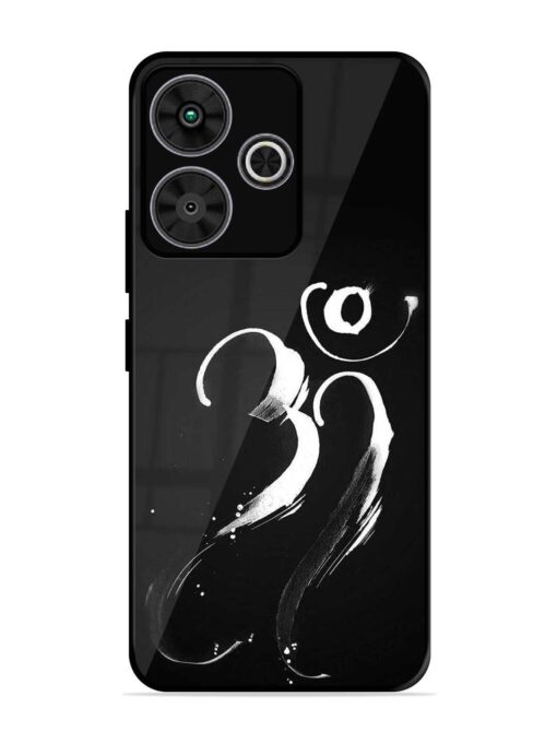 Om Logo Glossy Metal Phone Cover for Poco M6 Plus (5G)