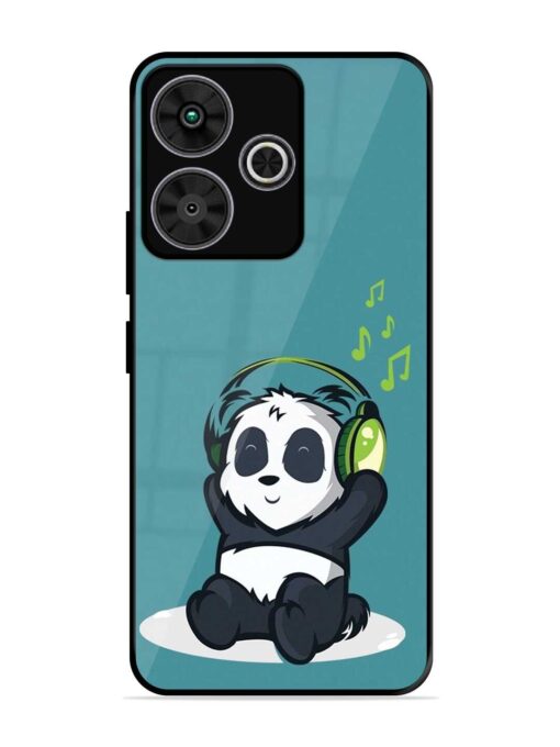 Music Panda Glossy Metal Phone Cover for Poco M6 Plus (5G)