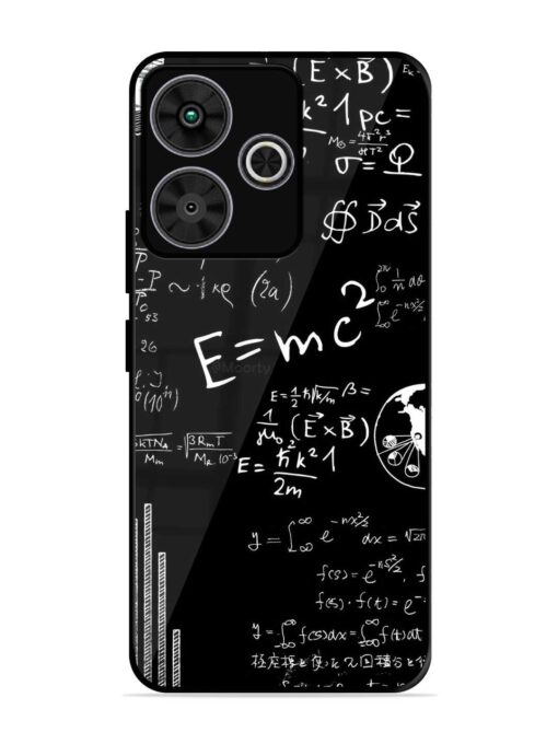 E=Mc2 Mass?Energy Equivalence Glossy Metal Phone Cover for Poco M6 Plus (5G)