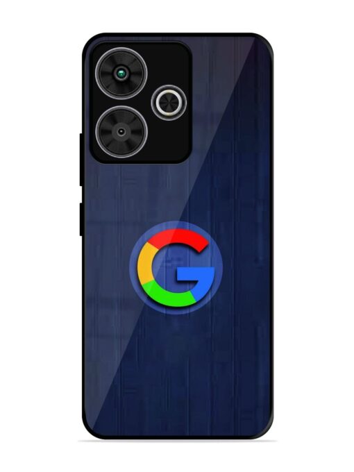 Google Logo Printed Glossy Metal TPU Phone Cover for Poco M6 Plus (5G)