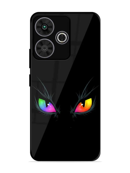 Cat Eyes Glossy Metal Phone Cover for Poco M6 Plus (5G)