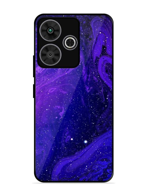 Galaxy Acrylic Abstract Art Glossy Metal Phone Cover for Poco M6 Plus (5G)