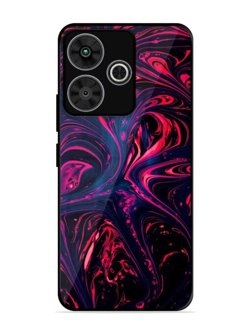 Abstract Background Glossy Metal Phone Cover for Poco M6 Plus (5G)