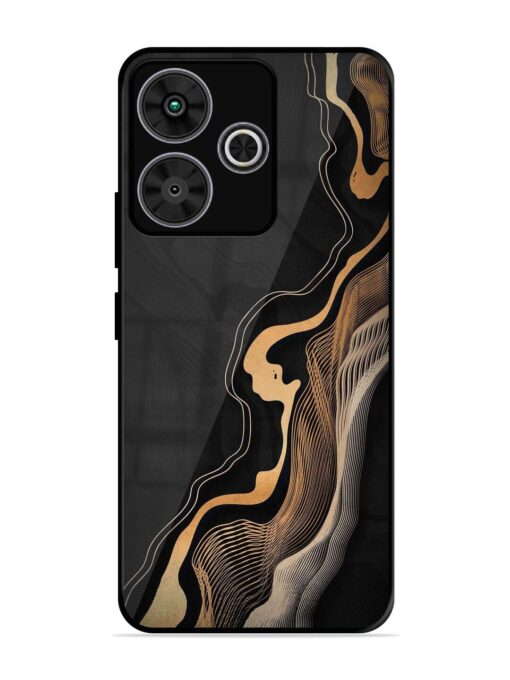 Abstract Art Glossy Metal TPU Phone Cover for Poco M6 Plus (5G)