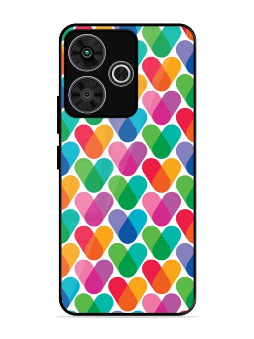 Overlapping Colors Colorful Glossy Metal TPU Phone Cover for Poco M6 Plus (5G)