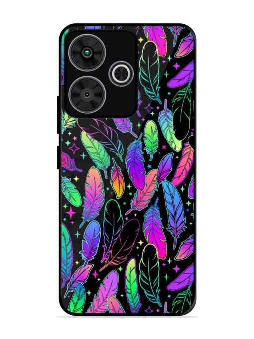 Bright Multi Colored Seamless Glossy Metal Phone Cover for Poco M6 Plus (5G)