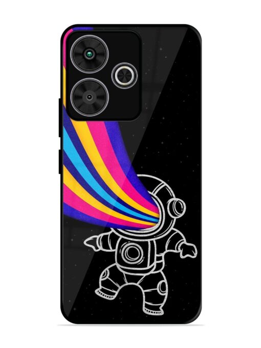 Astronaut Glossy Metal TPU Phone Cover for Poco M6 Plus (5G)