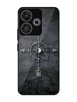 Lighting Cross Glossy Metal Phone Cover for Poco M6 Plus (5G)