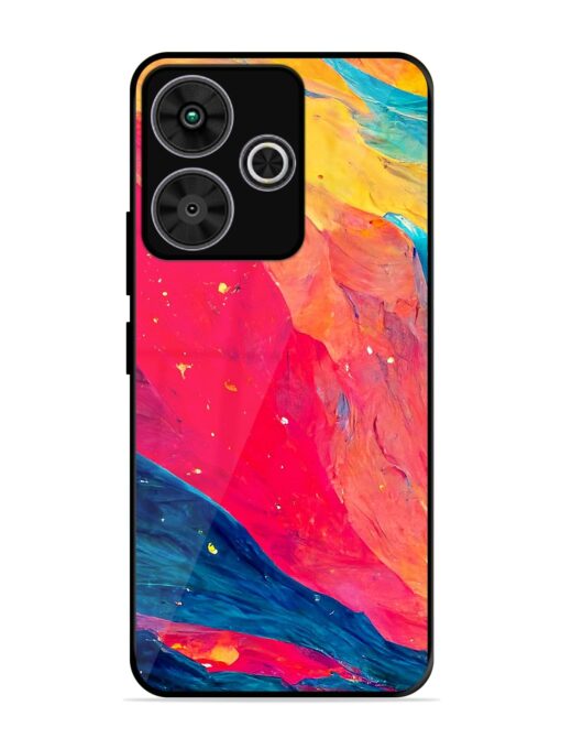 Starry Night Glossy Metal Phone Cover for Poco M6 Plus (5G)