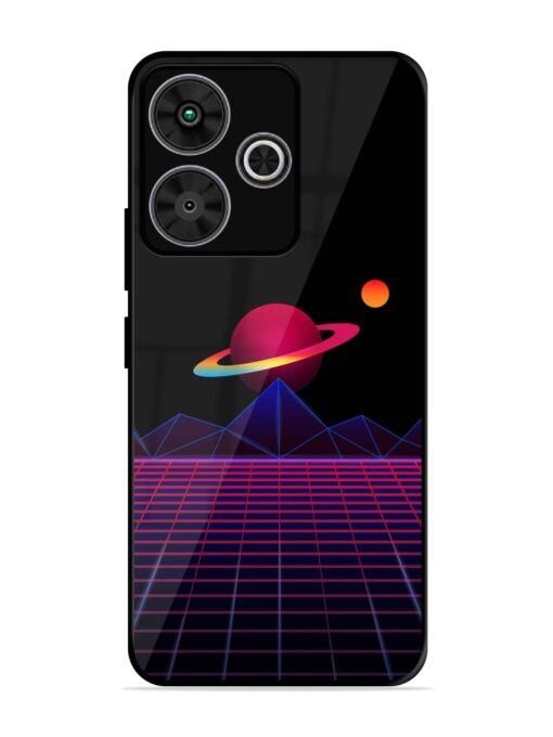 Wave Aesthetic Glossy Metal Phone Cover for Poco M6 Plus (5G)