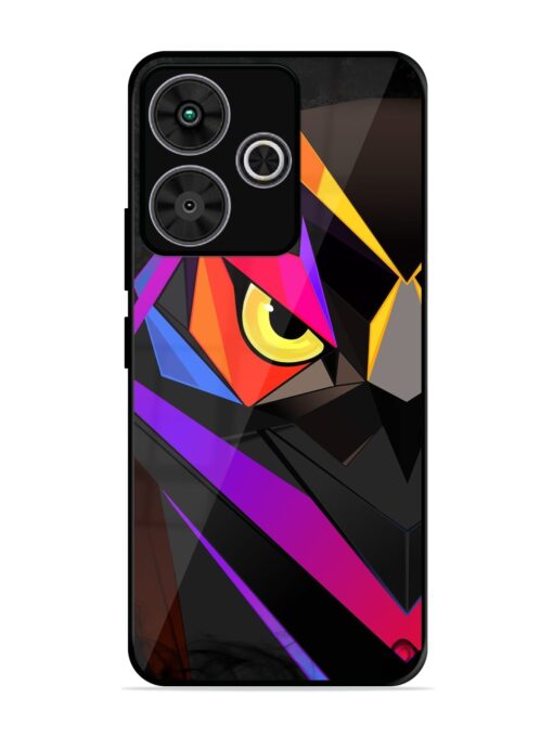 Wpap Owl Glossy Metal Phone Cover for Poco M6 Plus (5G)