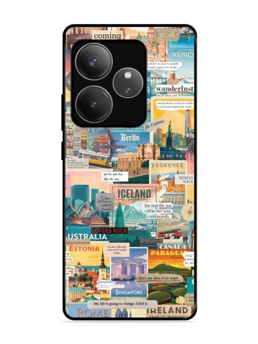 Travel Inspiration Collage Glossy Metal Phone Cover for Realme Gt 6