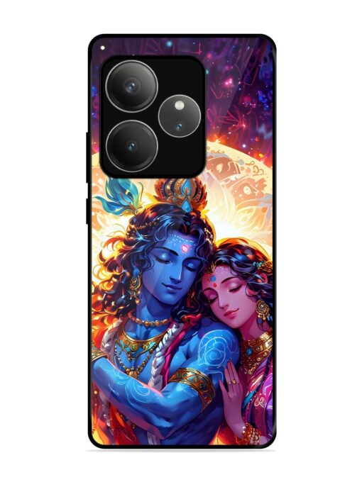 Radha Krishna Art Glossy Metal Phone Cover for Realme Gt 6