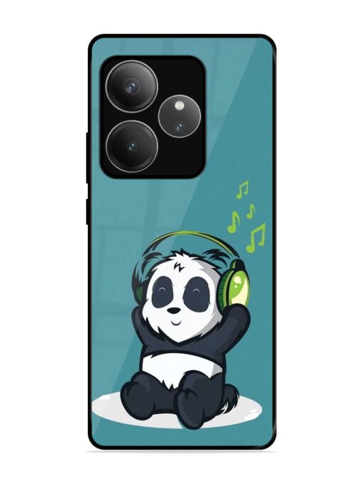 Music Panda Glossy Metal Phone Cover for Realme Gt 6