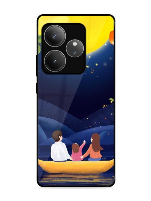 Happy Family And Beautiful View Glossy Metal Phone Cover for Realme Gt 6