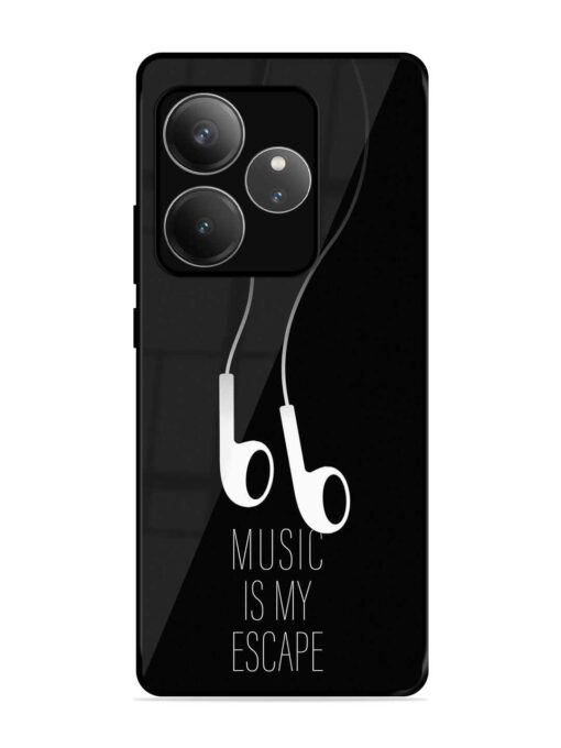 Music Is My Escape Glossy Metal Phone Cover for Realme Gt 6