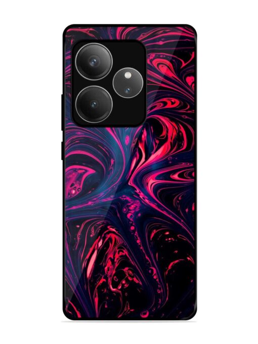 Abstract Background Glossy Metal Phone Cover for Realme Gt 6