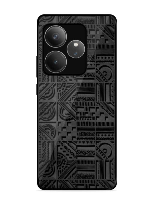 Seamless Pattern Glossy Metal Phone Cover for Realme Gt 6