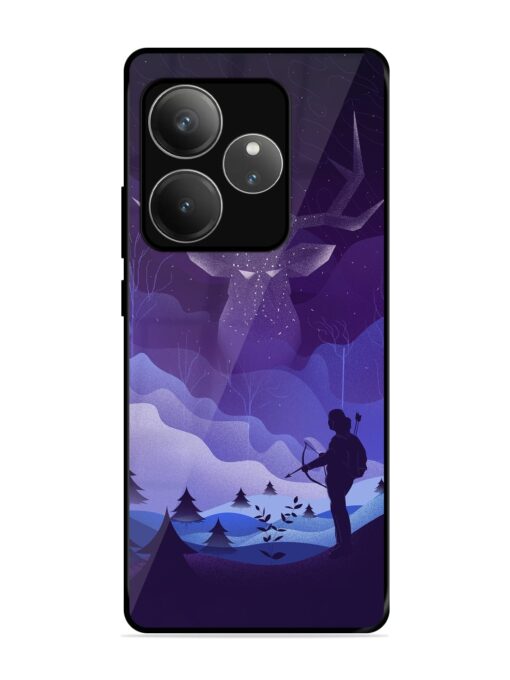 Deer Forest River Glossy Metal Phone Cover for Realme Gt 6