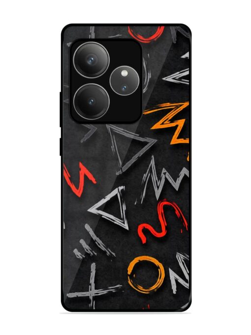 Grungy Graffiti Glossy Metal Phone Cover for Realme Gt 6