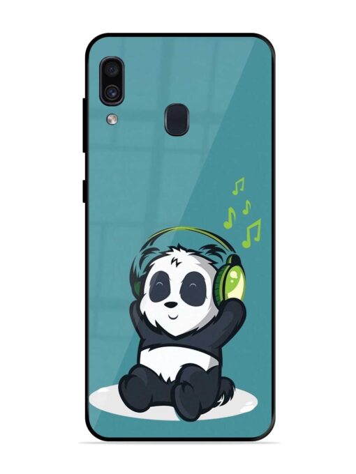 Music Panda Glossy Metal Phone Cover for Samsung Galaxy A30