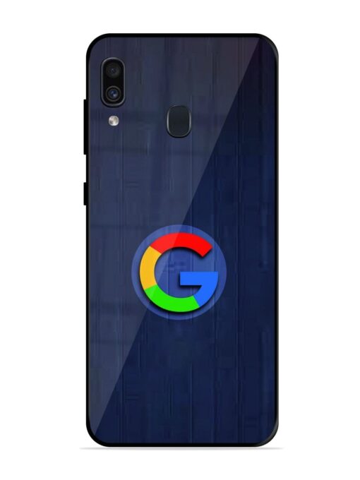 Google Logo Printed Glossy Metal TPU Phone Cover for Samsung Galaxy A30