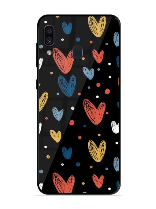 Happy Valentines Day Glossy Metal TPU Phone Cover for Samsung Galaxy A30