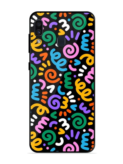 Colorful Seamless Vector Glossy Metal Phone Cover for Samsung Galaxy A30