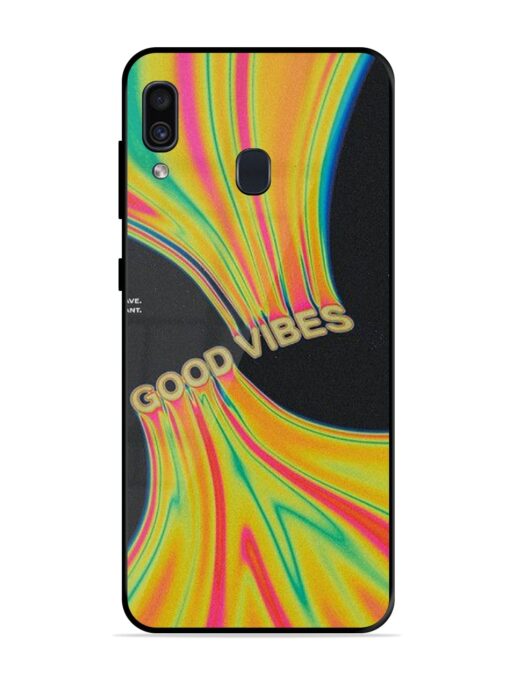 Good Vibes Glossy Metal Phone Cover for Samsung Galaxy A30