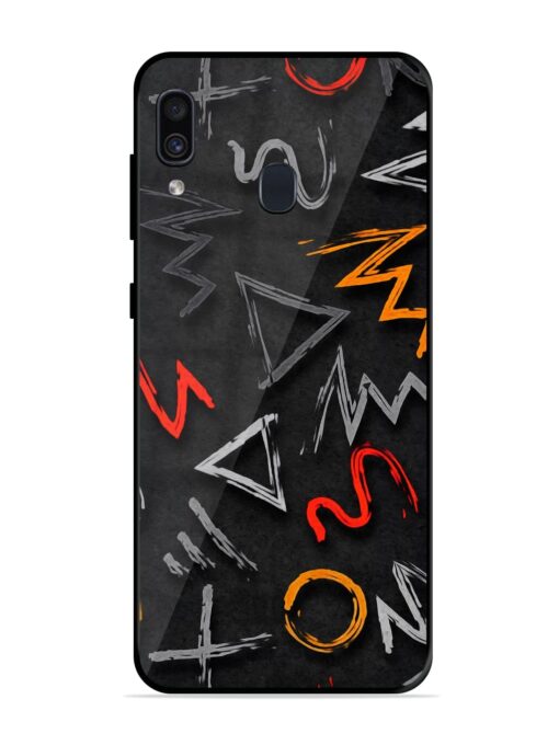 Grungy Graffiti Glossy Metal Phone Cover for Samsung Galaxy A30