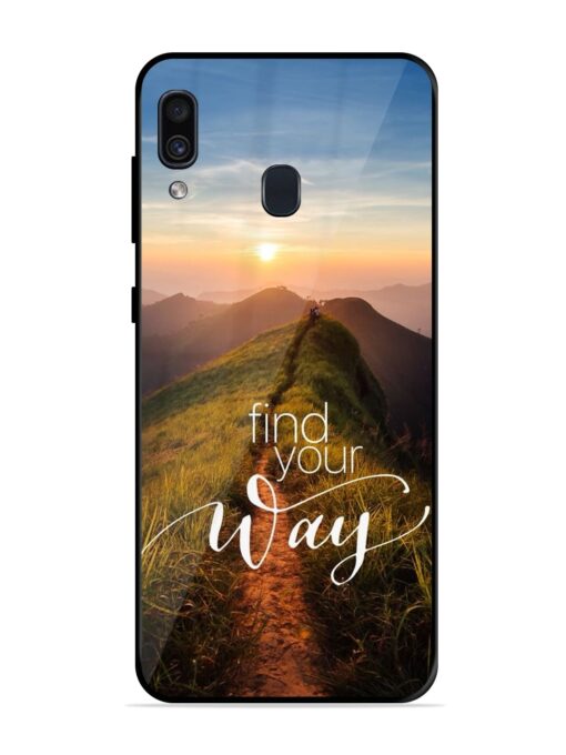 Find Your Way Glossy Metal Phone Cover for Samsung Galaxy A30