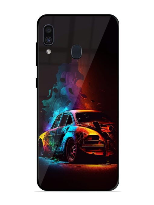 High Classic Car Art Glossy Metal Phone Cover for Samsung Galaxy A30