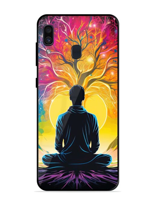 Mind Colourful Glossy Metal Phone Cover for Samsung Galaxy A30