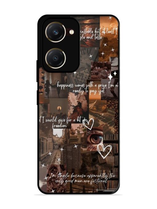 Melancholy Aesthetic Glossy Metal Phone Cover for Vivo T3 Lite (5G)