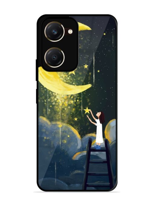 Moonlight Healing Night Illustration Glossy Metal TPU Phone Cover for Vivo T3 Lite (5G)