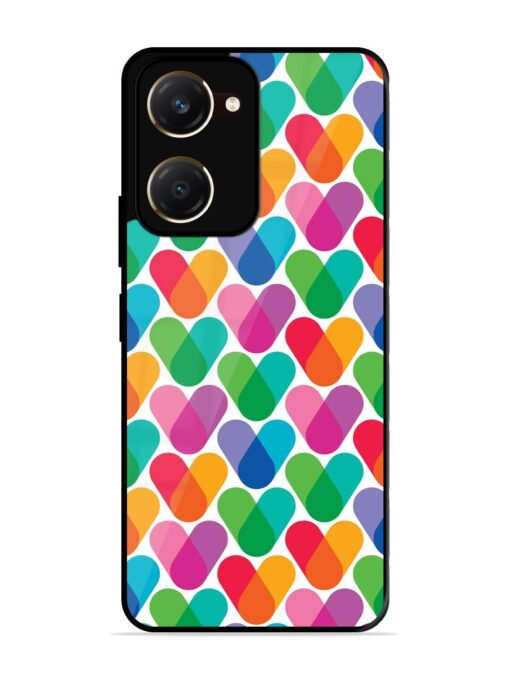 Overlapping Colors Colorful Glossy Metal TPU Phone Cover for Vivo T3 Lite (5G)