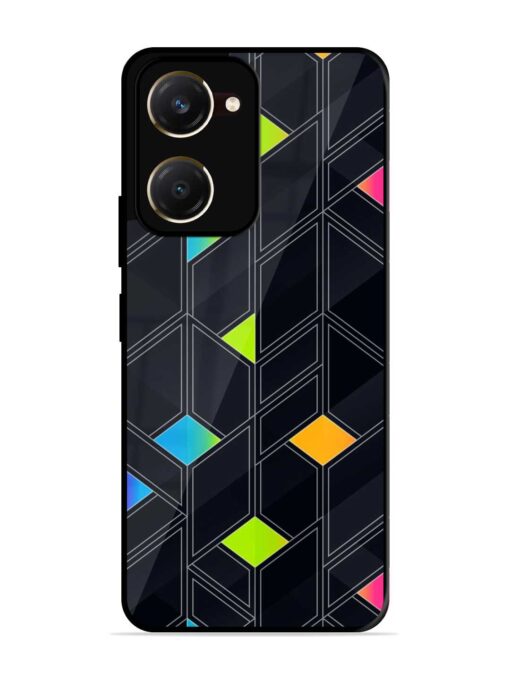 Abstract Mosaic Seamless Glossy Metal Phone Cover for Vivo T3 Lite (5G)