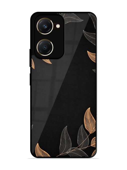 Foliage Art Glossy Metal Phone Cover for Vivo T3 Lite (5G)