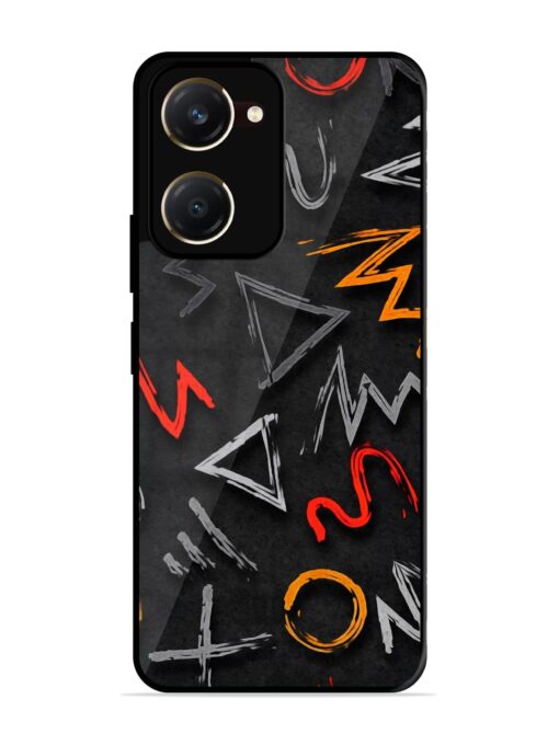 Grungy Graffiti Glossy Metal Phone Cover for Vivo T3 Lite (5G)