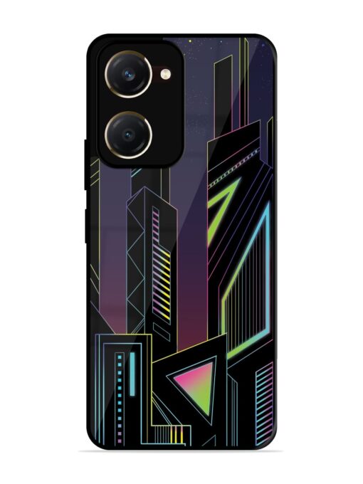 Neon Dreamscape Glossy Metal Phone Cover for Vivo T3 Lite (5G)