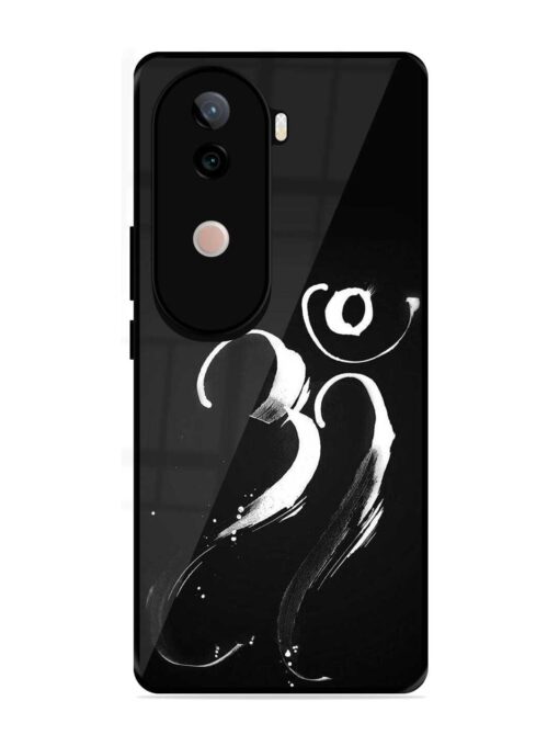 Om Logo Glossy Metal Phone Cover for Vivo V40E (5G)