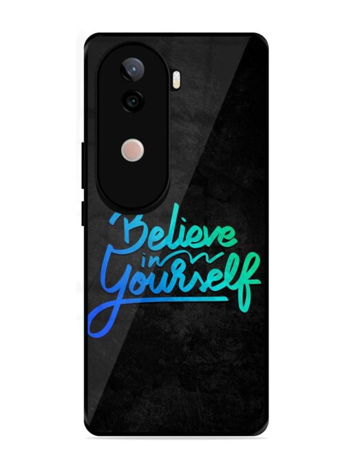 Believe In Yourself Glossy Metal Phone Cover for Vivo V40E (5G)