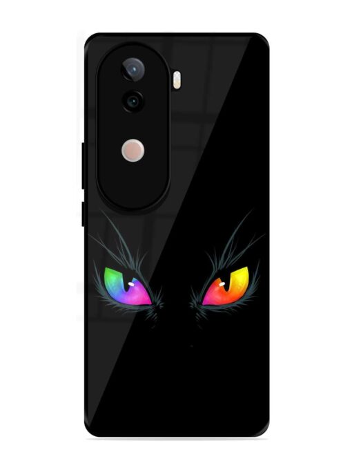 Cat Eyes Glossy Metal Phone Cover for Vivo V40E (5G)