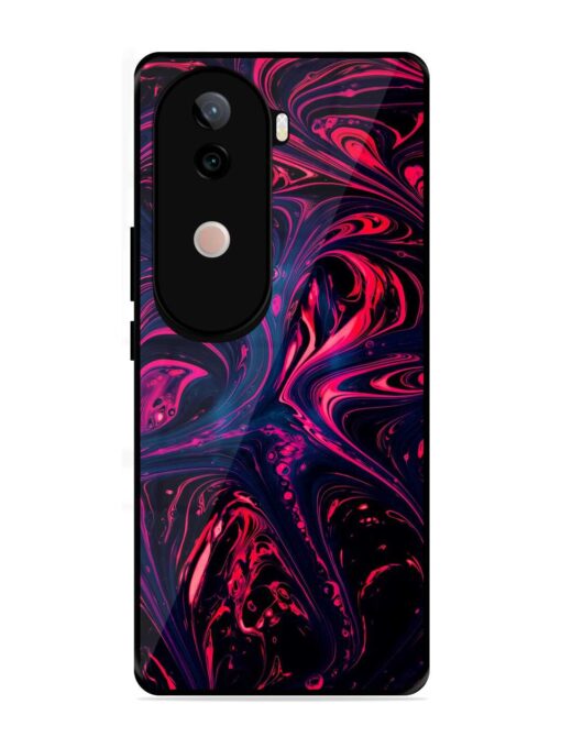 Abstract Background Glossy Metal Phone Cover for Vivo V40E (5G)