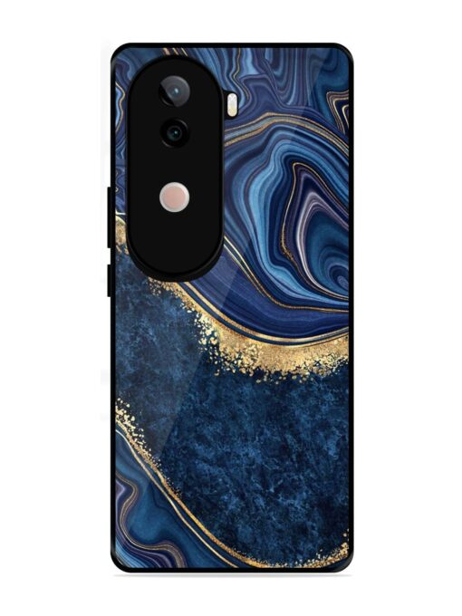 Abstract Background Blue Glossy Metal TPU Phone Cover for Vivo V40E (5G)