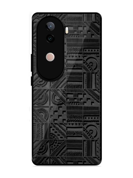 Seamless Pattern Glossy Metal Phone Cover for Vivo V40E (5G)